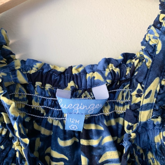 Blue Ginger Dress with Palm Tree Print - Picture 5 of 6